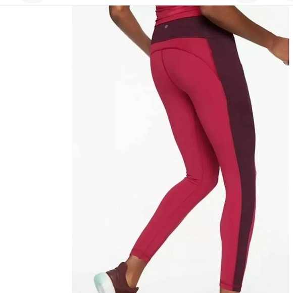 Athleta All In Structure 7/8 Colorblock Leggings - Picture 2 of 13